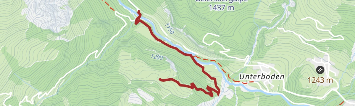 Route map: Schröcken | Zur Alpe Treu